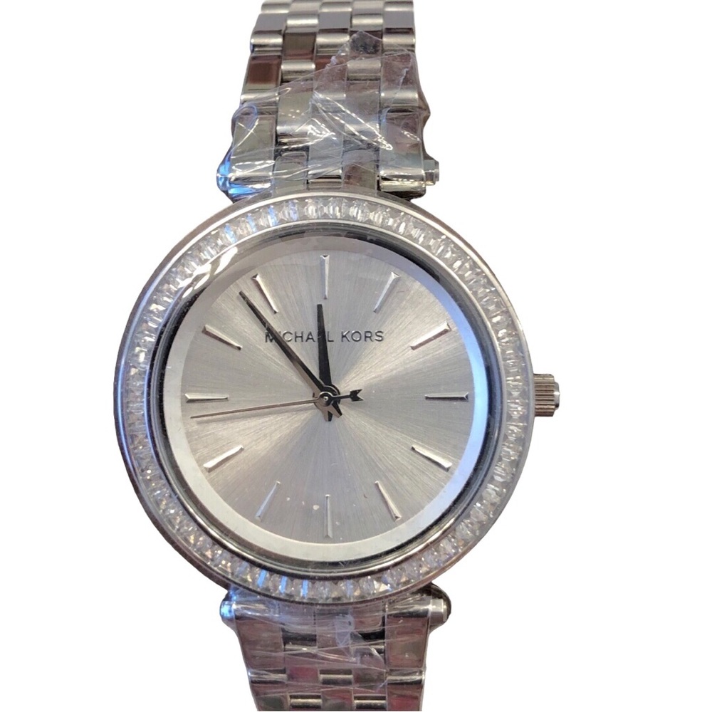 Michael Kors MK3364 Mini Darcy 33MM Stainless Steel Silvertone - Picture 2 of 16